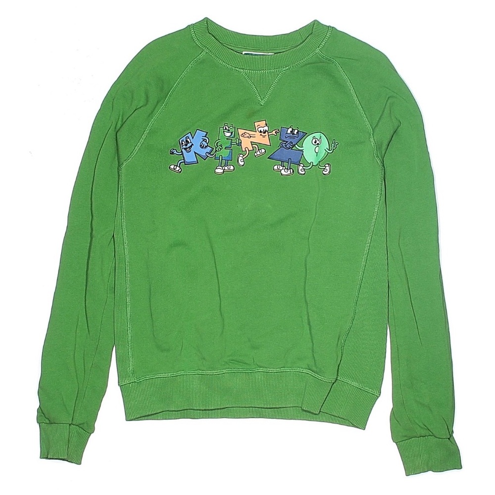 Kenzo Green Graphic Crewneck Sweater
